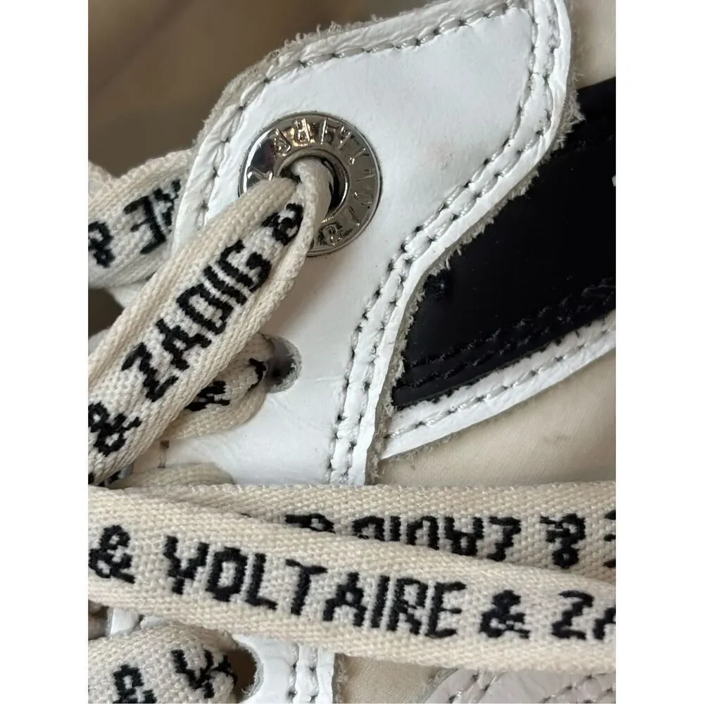 ZADIG&VOLTAIRE  Future Contrast Strap Sneakers, Sz 40 Us 9/9.5 $400